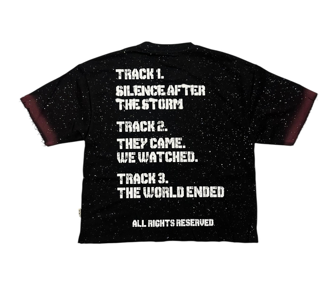Dooms Day cropped shirt Black  T1455