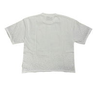 Money race cropped shirt White T1515