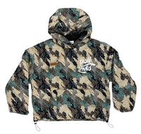 KOALA Padded Crop Style Nylon Pullover Jacket