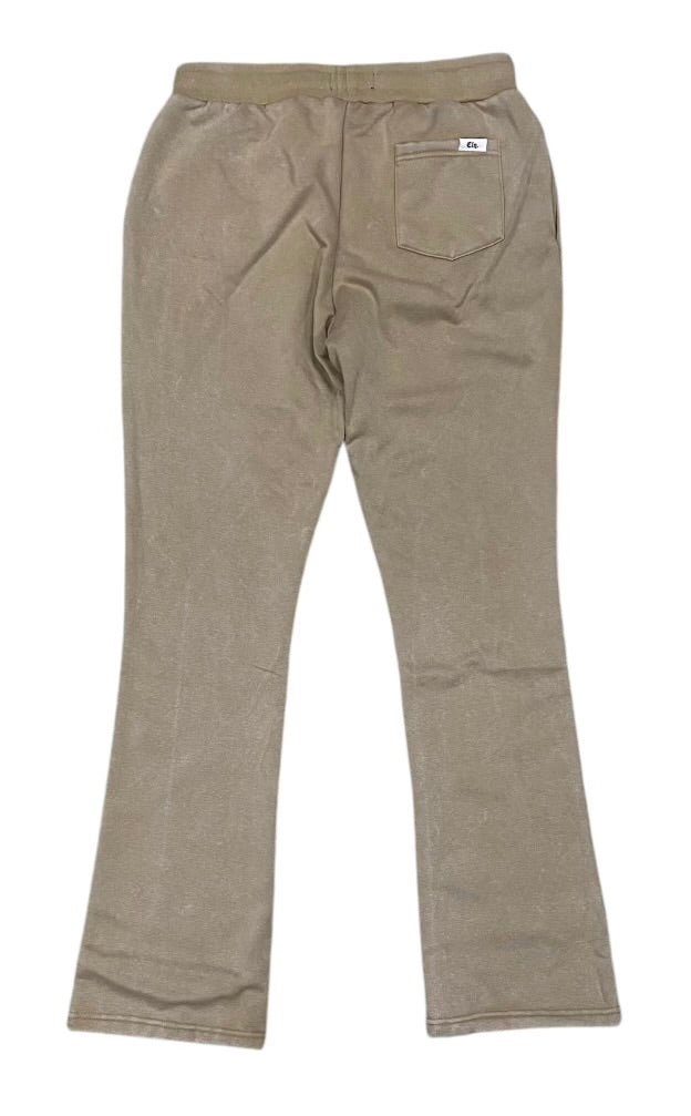 Undrtd Taupe Plain Sweat Stacks Pants