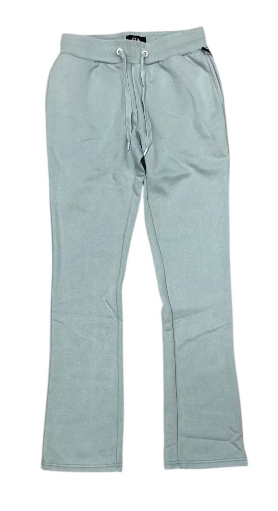 Undrtd Cloud Blue Plain Sweat Stacks Pants