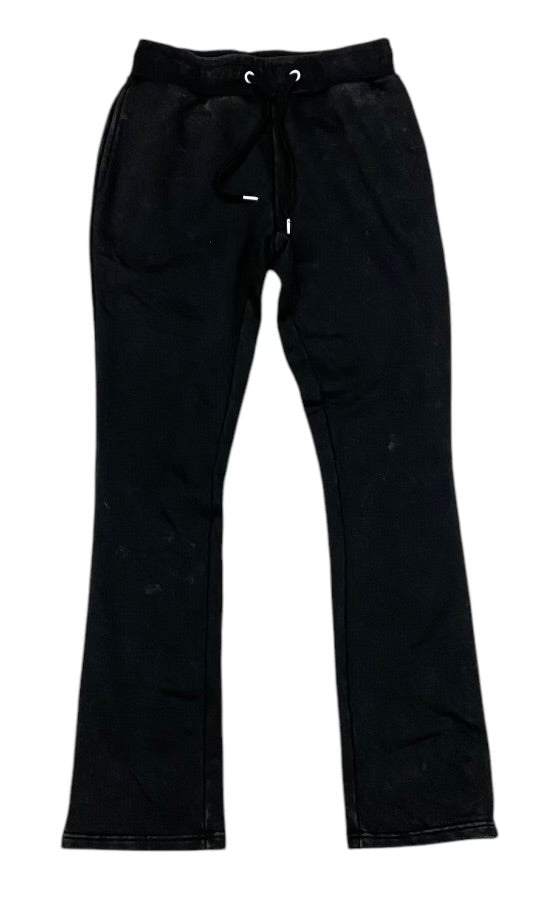 Undrtd Black Plain Sweat Stacks Pants