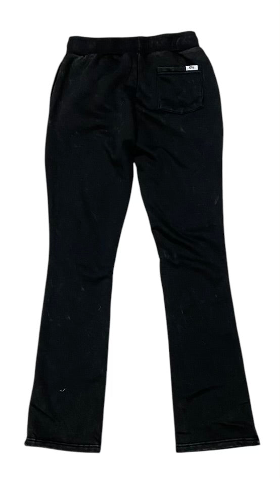 Undrtd Black Plain Sweat Stacks Pants
