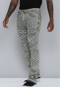 MEN'S STACKED FIT ANTIQUE BLEACH