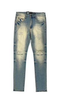 Stone Wash Skinny Fit Jeans