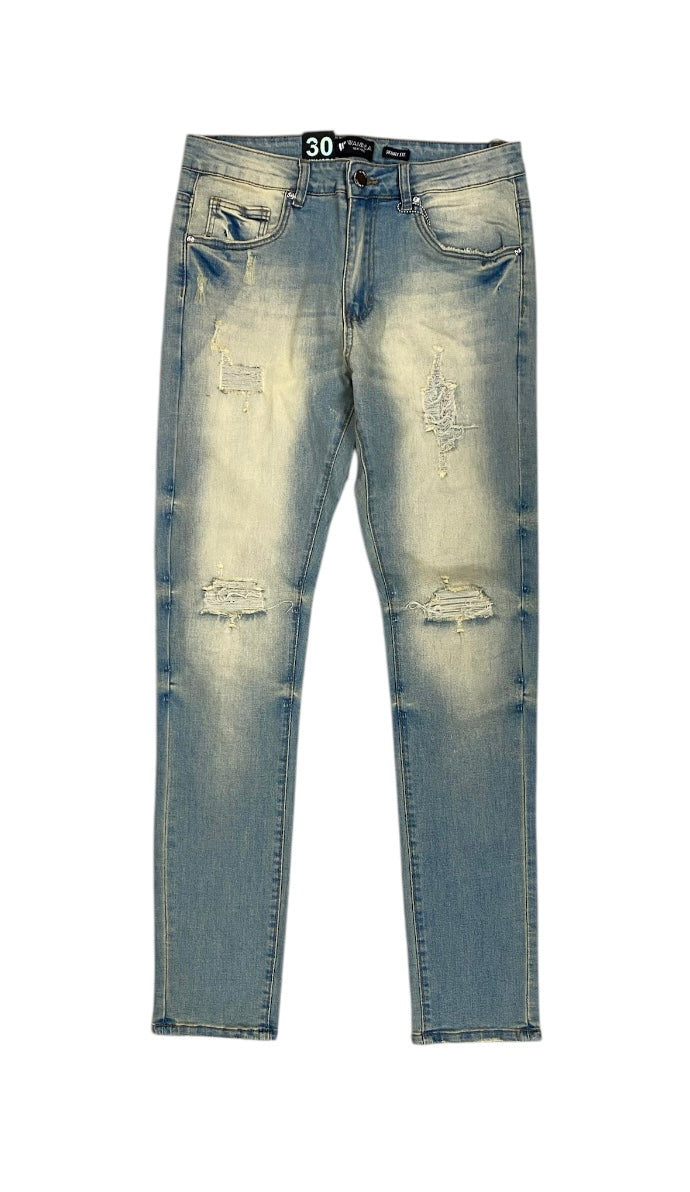 Stone Wash Skinny Fit Jeans
