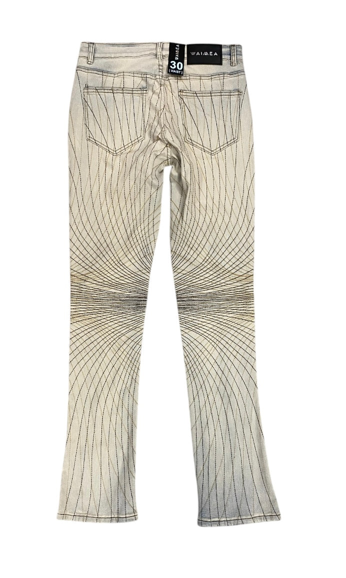 Blue Wash Stacked Jeans