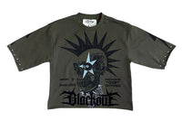 Blackout Cropped T-Shirt T1118A