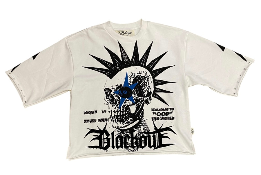 Blackout Cropped T-Shirt T1118A