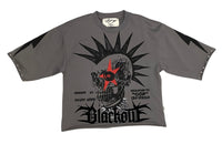 Blackout Cropped T-Shirt T1118A