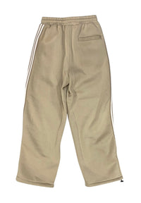 FLEECE STRIPED BAGGY PANTS( Tan ) P1231