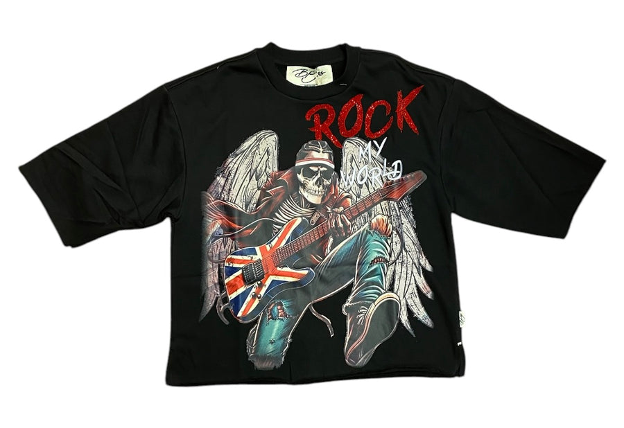 Rock Cropped T-Shirt T1251