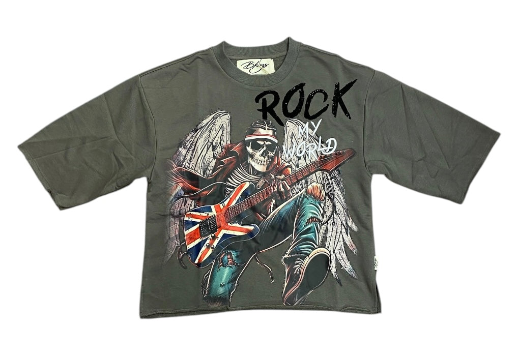 Rock Cropped T-Shirt T1251