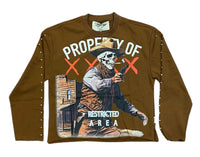 Cowboy Long Sleeve Cropped Shirt