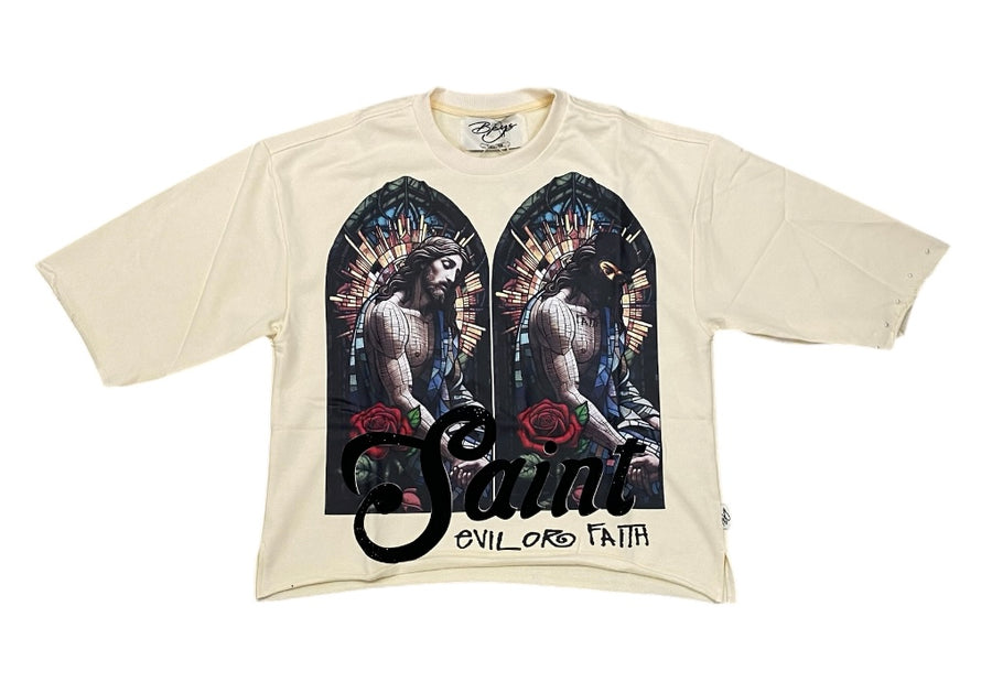 Saint Cropped T-Shirt T1255