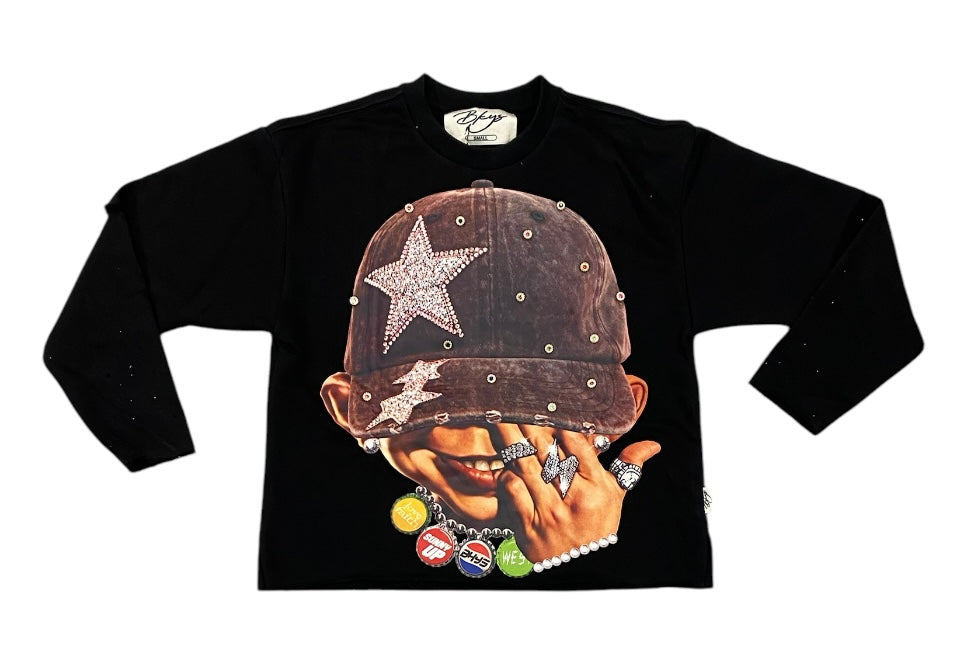 Bling Cropped T-Shirt
