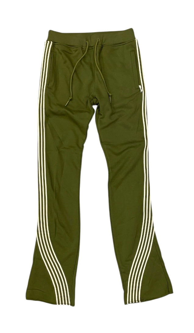 Fleece Striped Stack Sweatpants