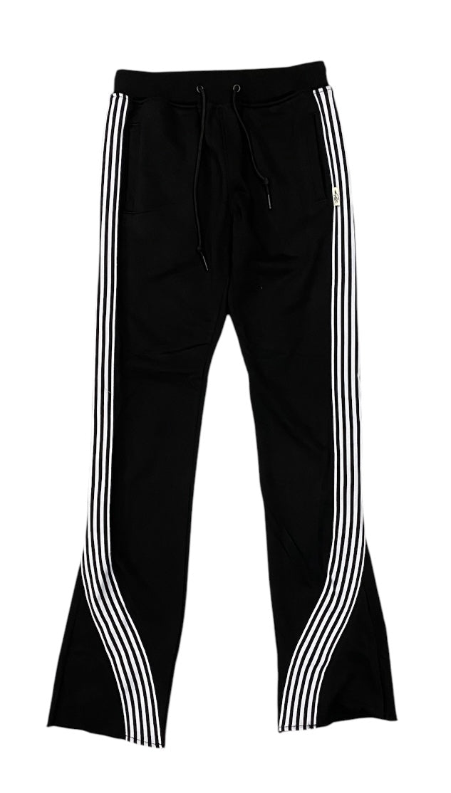 Fleece Striped Stack Sweatpants