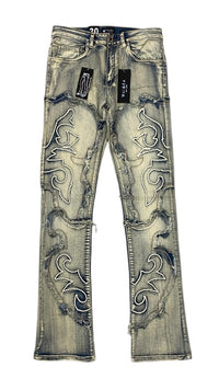 Stacked Fit Vintage Wash Jeans