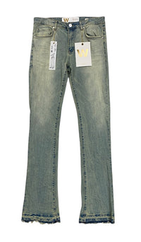 Stacked Fit Stone Wash Jeans