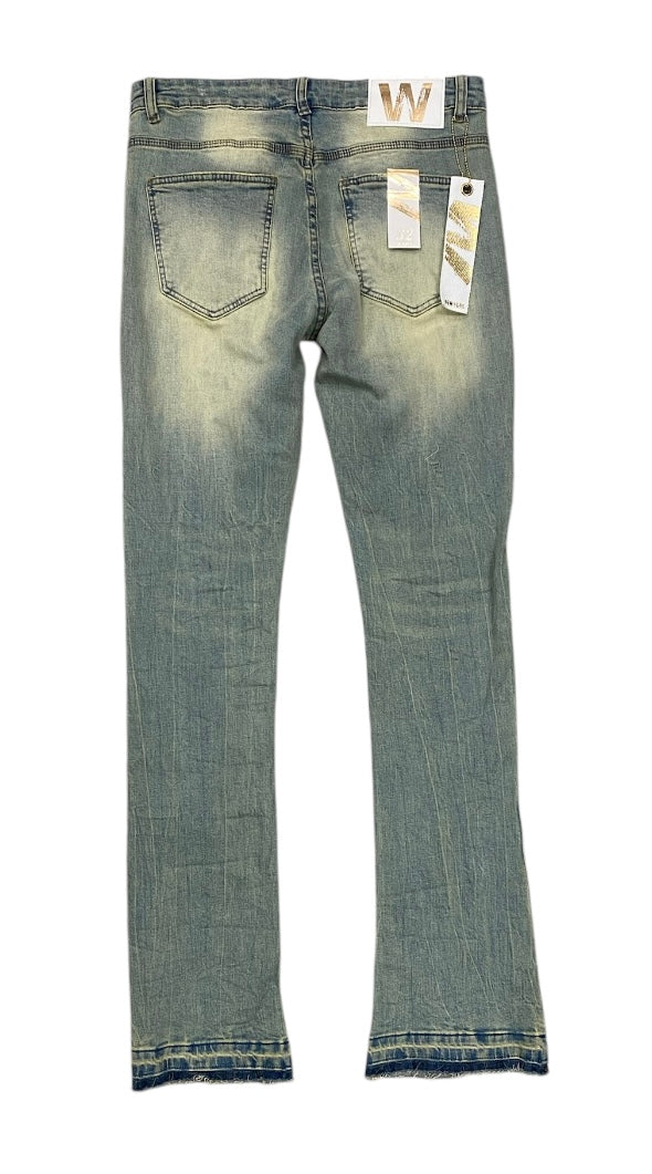 Stacked Fit Stone Wash Jeans
