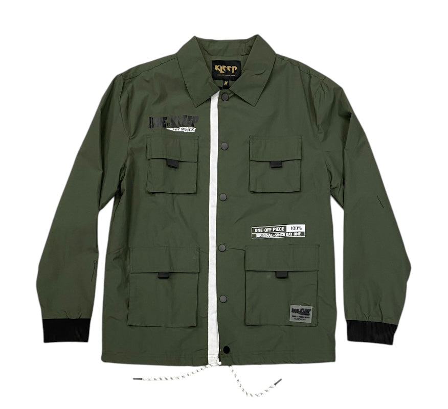 ANAS Men's premium crispy nylon long sleeve coach jacket’s