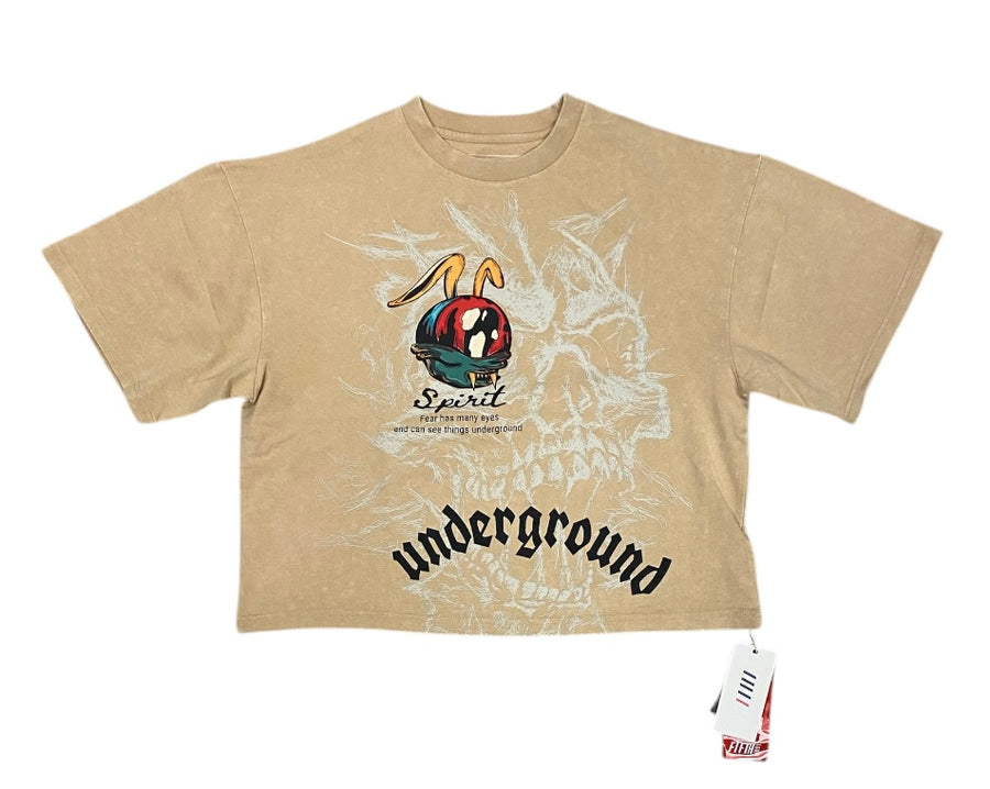 Underground Cropped T-Shirt