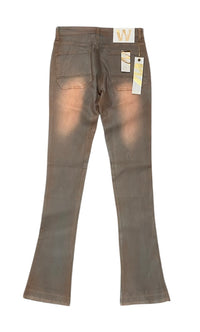 Stacked Fit Blue Grey Wash Jeans