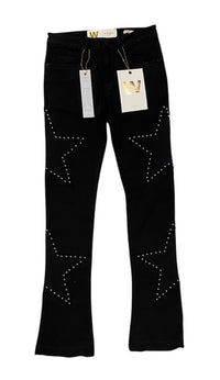 Stacked Fit Jet Black Jeans