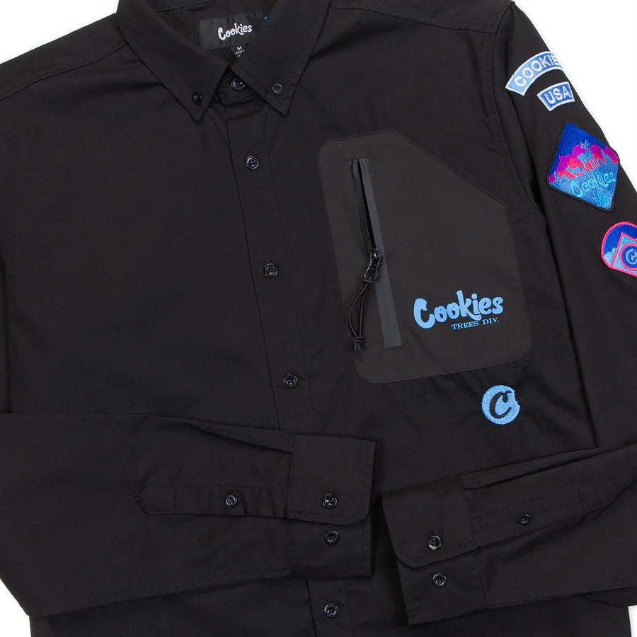 TREE DIVISION LS COTTON TWILL WOVEN BUTTON UP