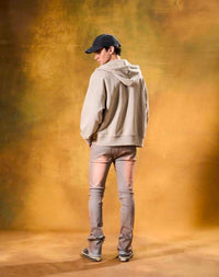 Stacked Fit Blue Grey Wash Jeans