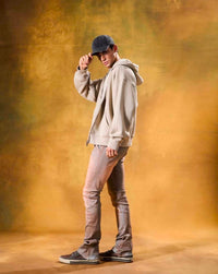 Stacked Fit Blue Grey Wash Jeans