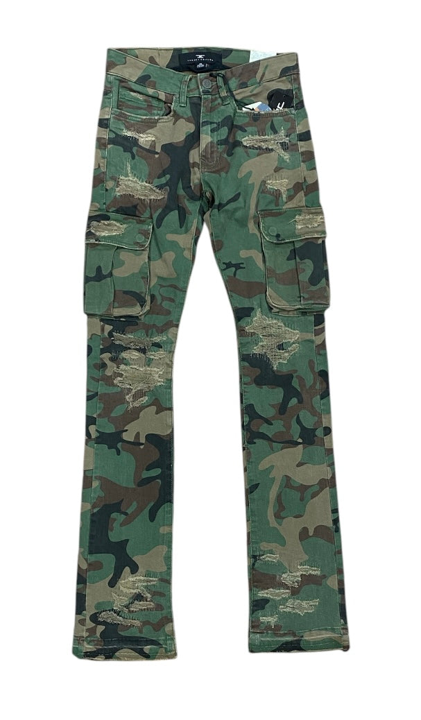 MEN’S STACKED VENTURA CARGO PANTS (VINTAGE CAMO) JEANS