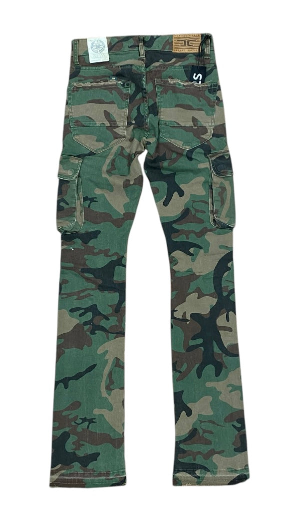MEN’S STACKED VENTURA CARGO PANTS (VINTAGE CAMO) JEANS