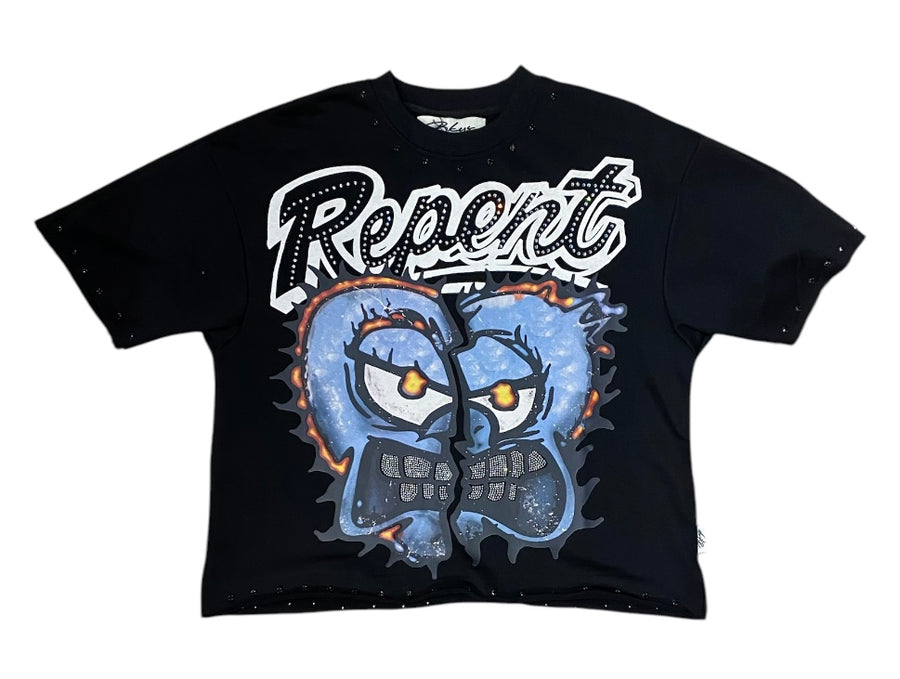 Repent Cropped T-Shirt T1289