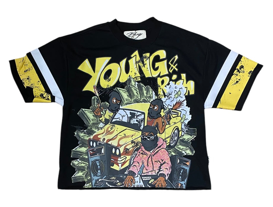 Young & Rich Cropped T-Shirt