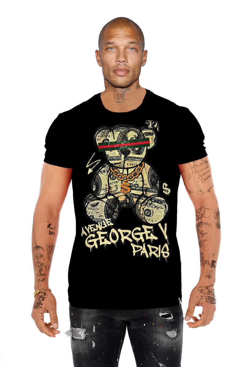 George V 'Cash Bear' Tee (Black)