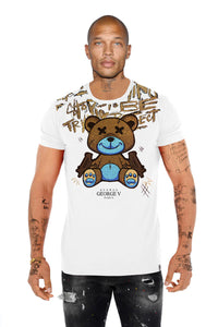 George V 'Uzi Bear' Tee (White)