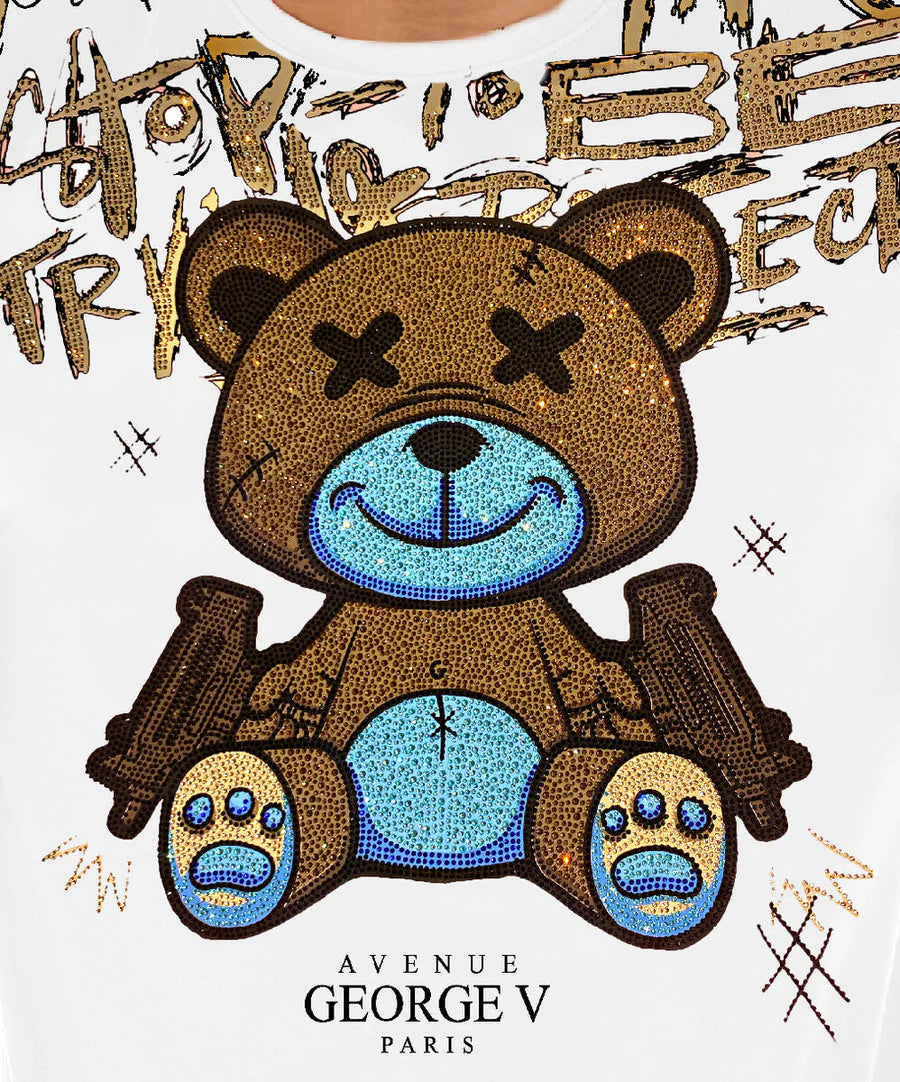 George V 'Uzi Bear' Tee (White)