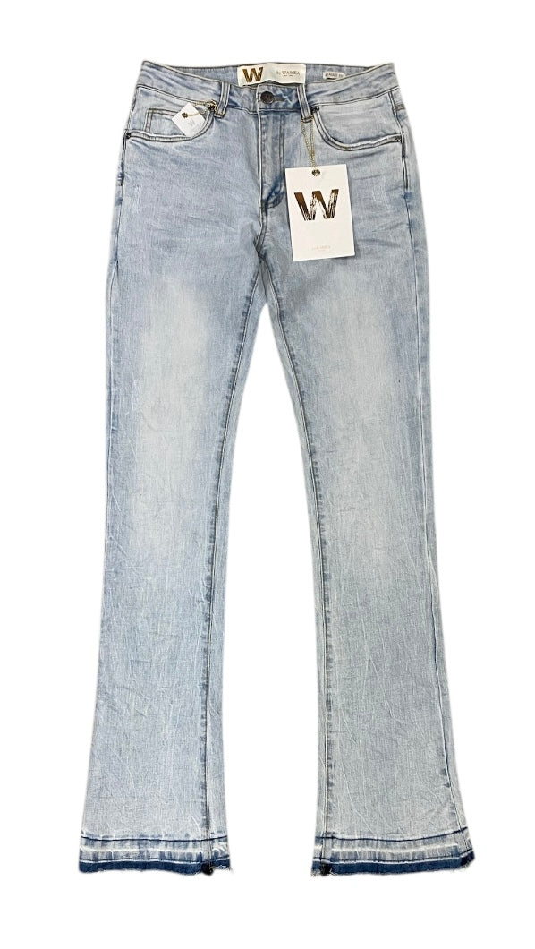 STACKED FIT LT BLUE WASH JEANS M8211DB