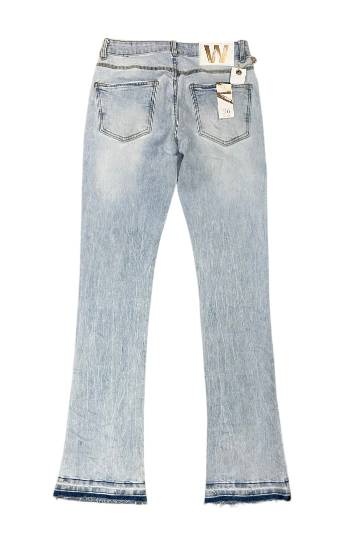 STACKED FIT LT BLUE WASH JEANS M8211DB