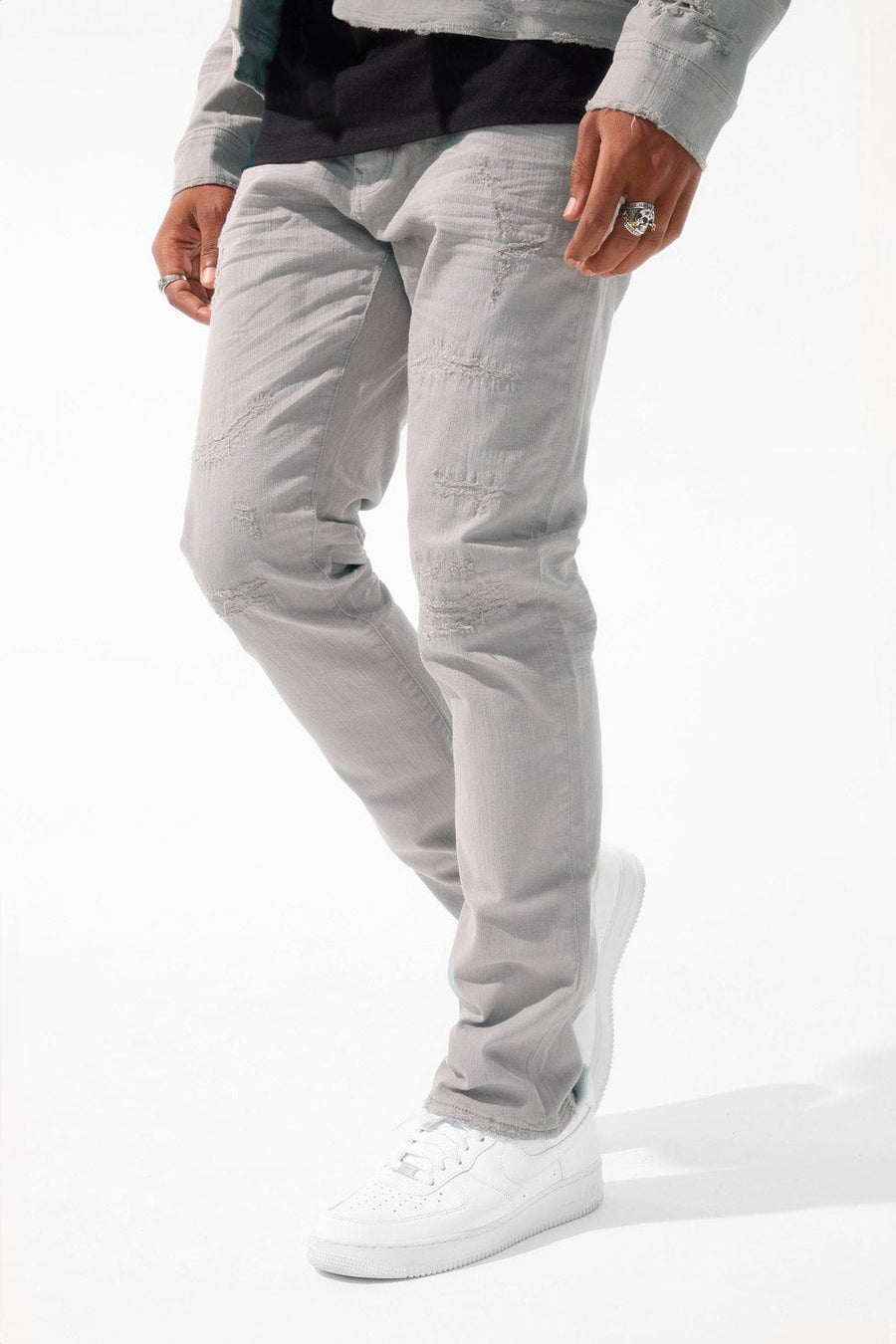 SEAN - TRIBECA TWILL PANTS LIGHT GREY JS990R