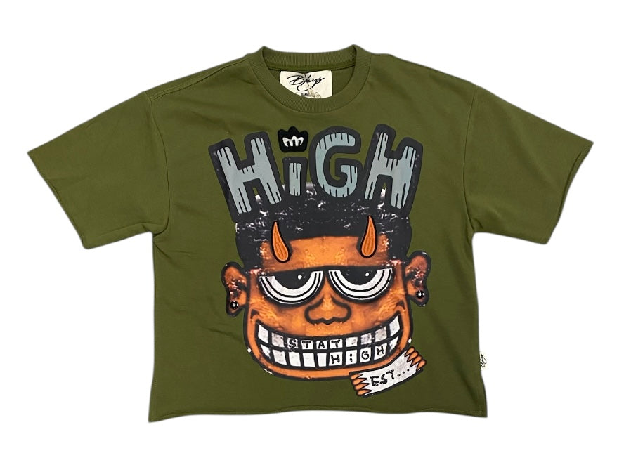 STAY HIGH CROPPED T-SHIRT T1199