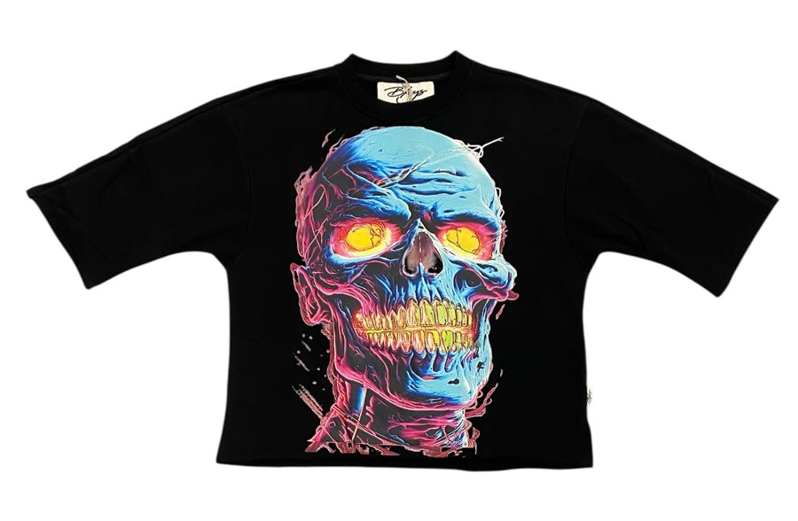 HUSTLE CLUB CROPPED T-SHIRT T1265