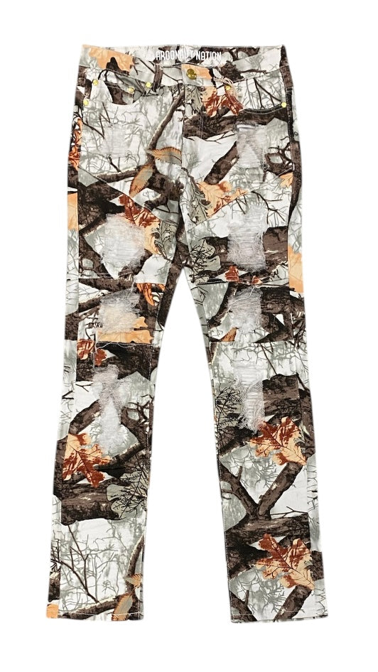 FLORAL JEANS P9504