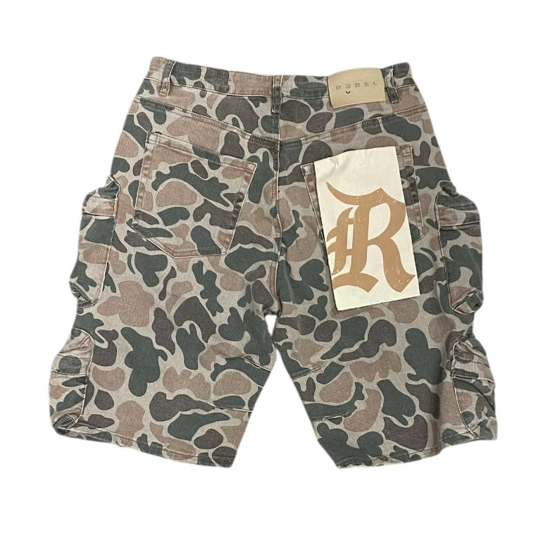Rebel denim cargo shorts 651-961