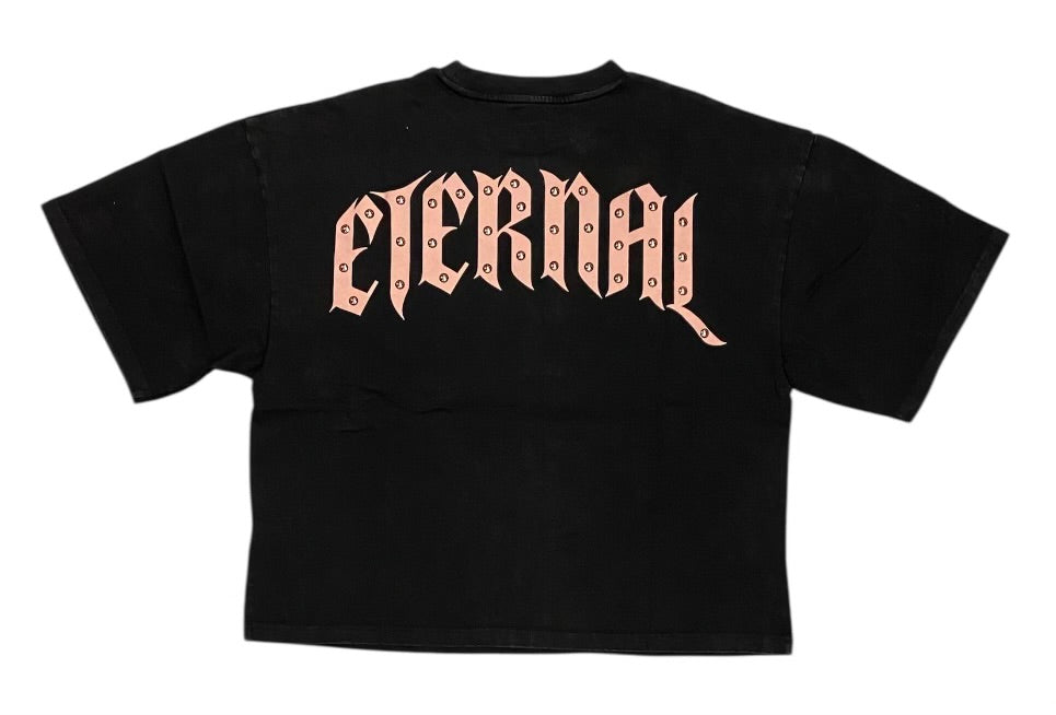 Eternal cropped Tshirt black flt527