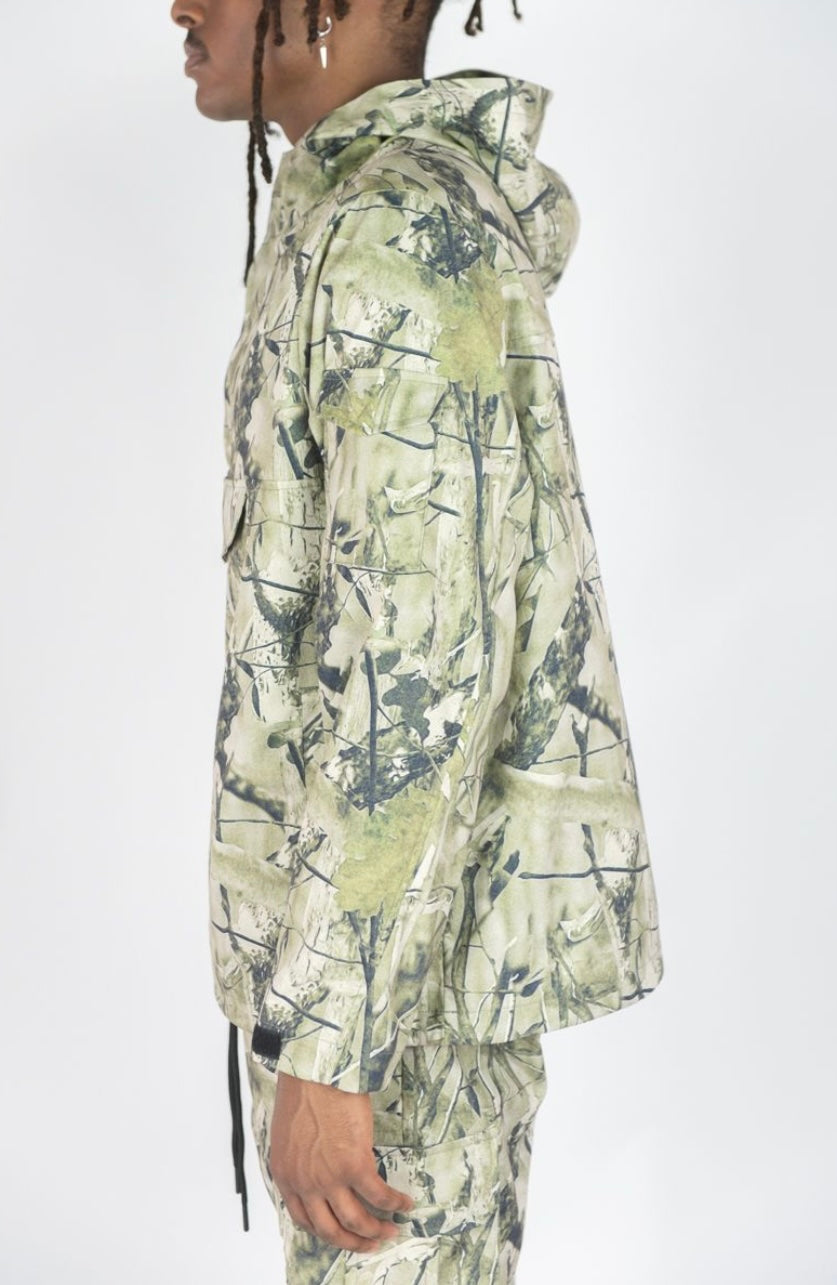 SAGE CAMO NYLON ANORAK