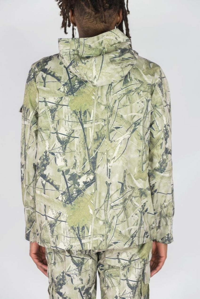 SAGE CAMO NYLON ANORAK