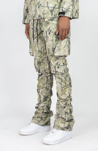 SAGE CAMO NYLON CARGO PANTS